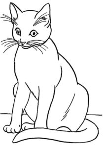 Desenho de Desenhos Para Colorir De Gatos 8