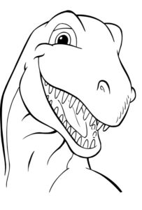 Desenho de Dinossauros Desenho Colorir Imprimir 01