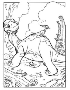 Desenho de Dinossauros Desenho Colorir Imprimir 03