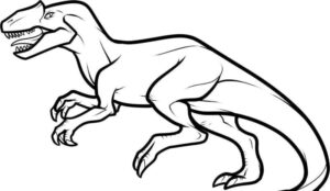Desenho de Dinossauros Desenho Colorir Imprimir 08