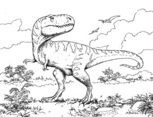 Desenho de Dinossauros Desenho Colorir Imprimir 10