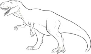 Desenho de Dinossauros Desenho Colorir Imprimir 12