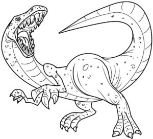 Desenho de Dinossauros Desenho Colorir Imprimir 14