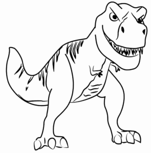 Desenho de Dinossauros Desenho Colorir Imprimir 18