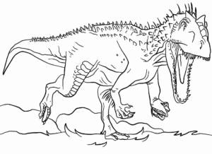 Desenho de Dinossauros Desenho Colorir Imprimir 21