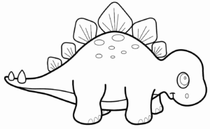 Desenho de Dinossauros Desenho Colorir Imprimir 23