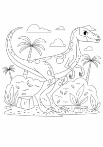 Desenho de Dinossauros Desenho Colorir Imprimir 28
