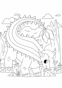 Desenho de Dinossauros Desenho Colorir Imprimir 29