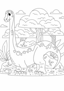 Desenho de Dinossauros Desenho Colorir Imprimir 30