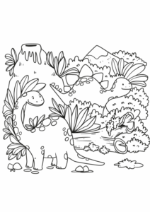 Desenho de Dinossauros Desenho Colorir Imprimir 31