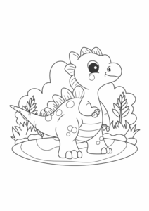 Desenho de Dinossauros Desenho Colorir Imprimir 33
