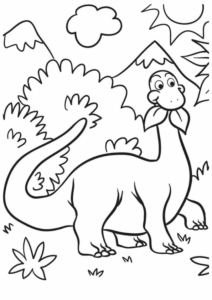 Desenho de Dinossauros Desenho Colorir Imprimir 35