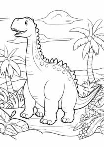 Desenho de Dinossauros Desenho Colorir Imprimir 37
