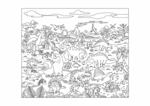 Desenho de Dinossauros Desenho Colorir Imprimir 39