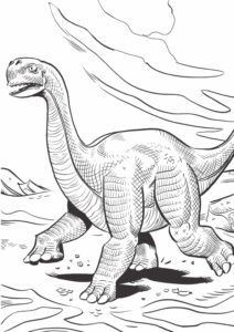 Desenho de Dinossauros Desenho Colorir Imprimir 40