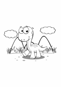 Desenho de Dinossauros Desenho Colorir Imprimir 47