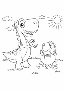Desenho de Dinossauros Desenho Colorir Imprimir 61