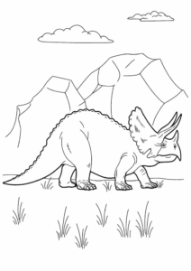 Desenho de Dinossauros Desenho Colorir Imprimir 62