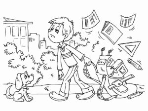 Desenho de Escola Desenho Colorir Imprimir 05