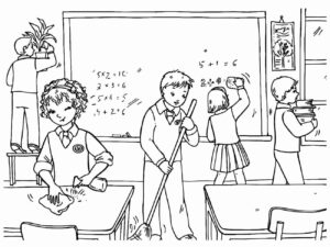 Desenho de Escola Desenho Colorir Imprimir 08