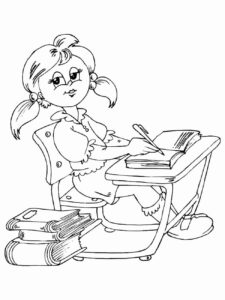 Desenho de Escola Desenho Colorir Imprimir 16