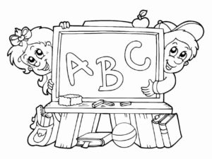 Desenho de Escola Desenho Colorir Imprimir 18