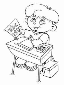 Desenho de Escola Desenho Colorir Imprimir 22