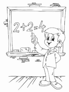 Desenho de Escola Desenho Colorir Imprimir 36