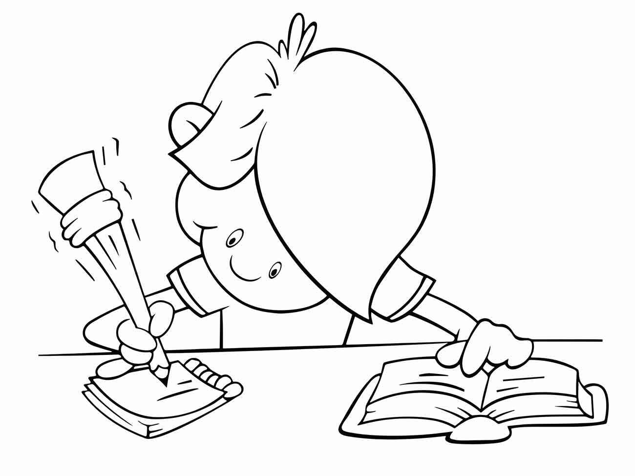 Desenho de Escola Desenho Colorir Imprimir 38