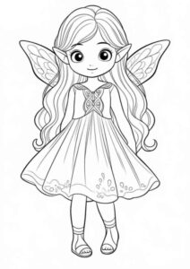 Desenho de Fada 04