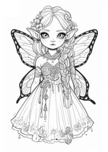 Desenho de Fada 05
