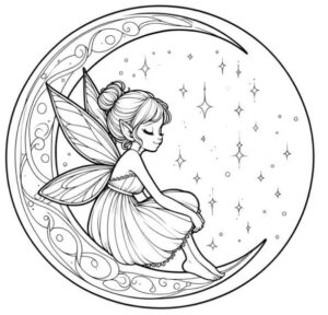 Desenho de Fada 06