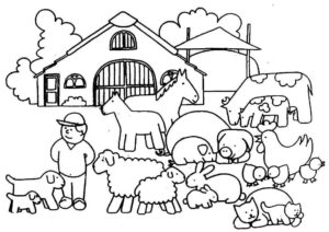 Desenho de Fazenda Desenho Colorir Imprimir 12