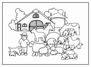 Desenho de Fazenda Desenho Colorir Imprimir 22