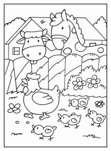 Desenho de Fazenda Desenho Colorir Imprimir 23