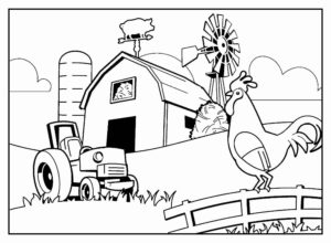 Desenho de Fazenda Desenho Colorir Imprimir 25