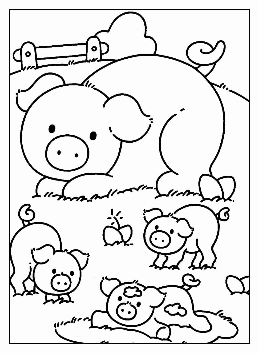 Desenho de Fazenda Desenho Colorir Imprimir 34