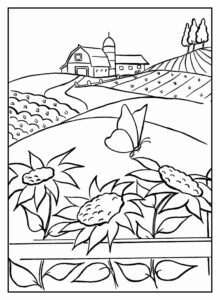 Desenho de Fazenda Desenho Colorir Imprimir 39