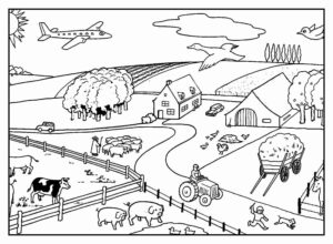 Desenho de Fazenda Desenho Colorir Imprimir 42