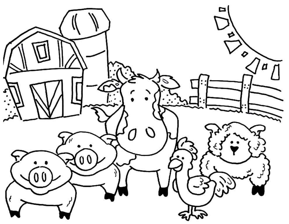 Desenho de Fazenda Desenho Colorir Imprimir 45