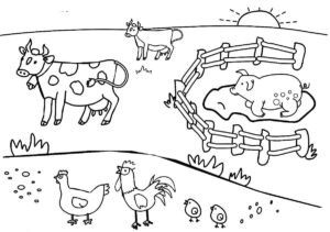 Desenho de Fazenda Desenho Colorir Imprimir 46