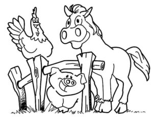 Desenho de Fazenda Desenho Colorir Imprimir 56