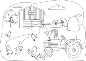 Desenho de Fazenda Desenho Colorir Imprimir 61