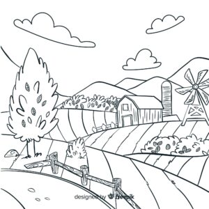 Desenho de Fazenda Desenho Colorir Imprimir 64