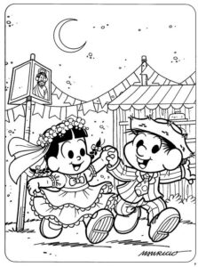 Desenho de Festa Junina Desenho Colorir Imprimir 04
