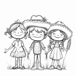 Desenho de Festa Junina Desenho Colorir Imprimir 06