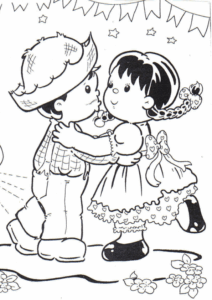 Desenho de Festa Junina Desenho Colorir Imprimir 23