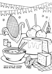 Desenho de Festa Junina Desenho Colorir Imprimir 26