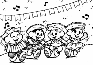 Desenho de Festa Junina Desenho Colorir Imprimir 27