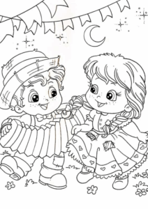 Desenho de Festa Junina Desenho Colorir Imprimir 34